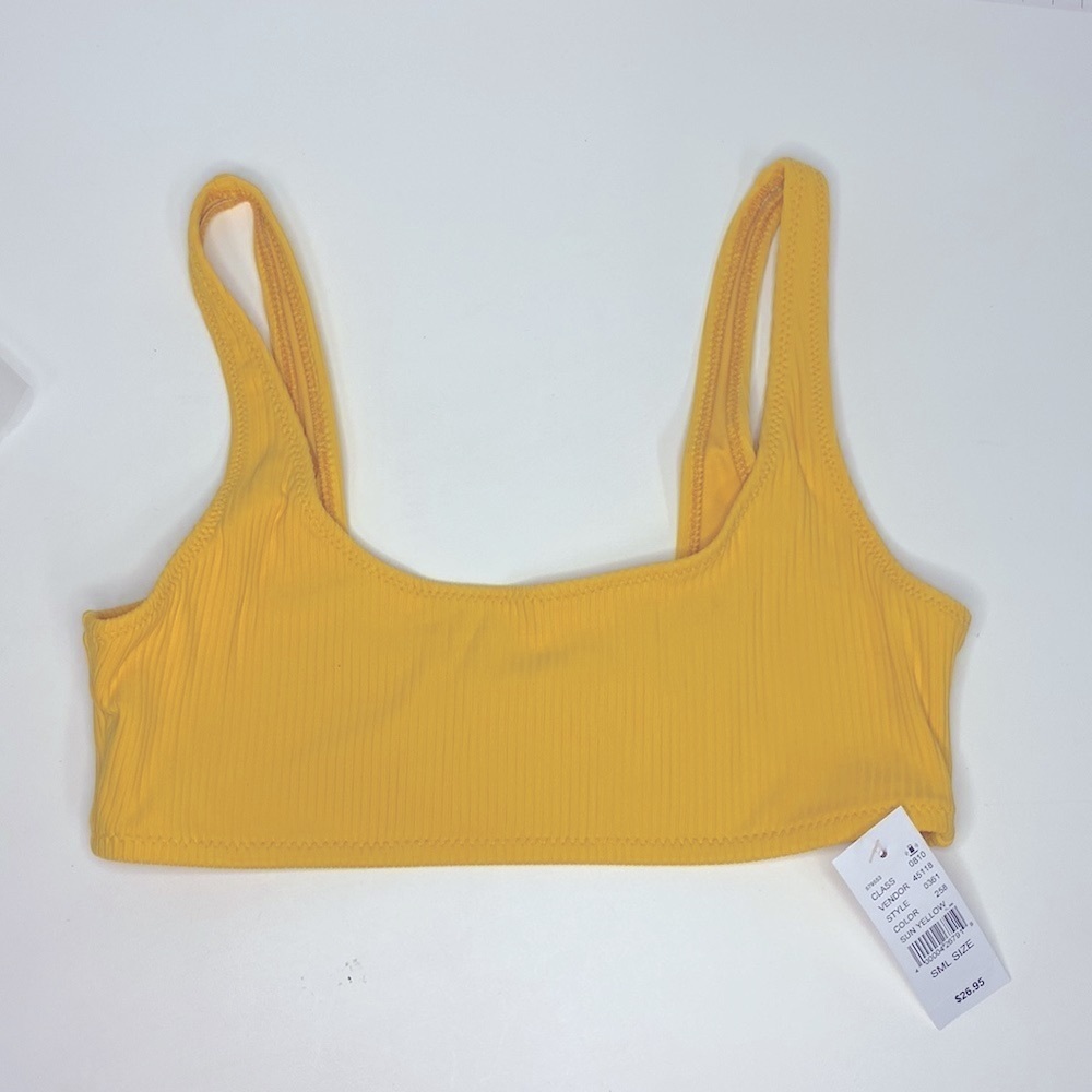 PacSun Women's Sun Yellow Crop Top